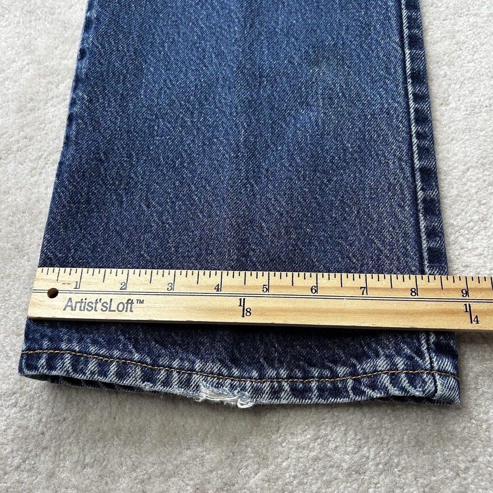 Levis 517 Jeans Mens 34x33 Bootcut 100% Cotton Blue Denim Dark - Picture 5 of 9